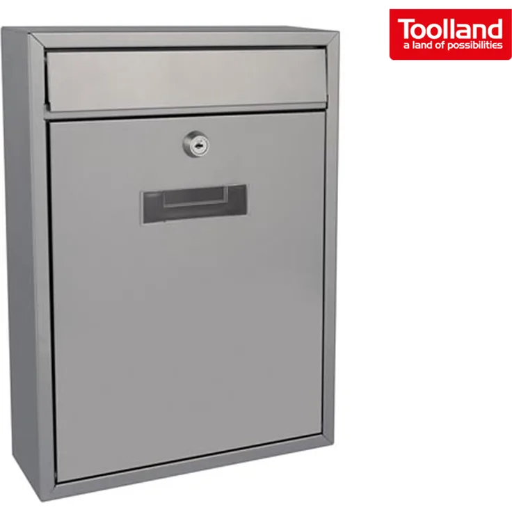 Perel BG40003 Briefkasten- Ibiza, Silber
