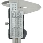 BURG-WÄCHTER Digitaler Messschieber PRECISE PS 7215 mit ZERO - ABS-Funktion für die Einstellung eines relativen Nullpunktes, Angabe in inch & mm umstellbar, aus Aluminium, Messbereich: 0 bis 150 mm, inkl. 1,5 Volt Kopfzelle, in Kunststoffbox, Maße: (B)2