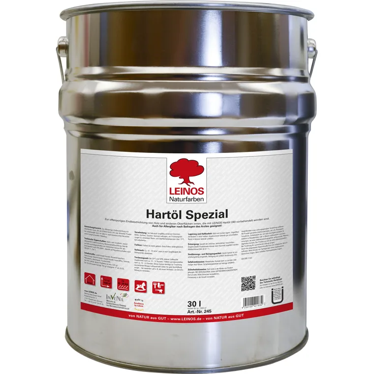 Leinos 245 Hartöl Spezial für Innen 30 l