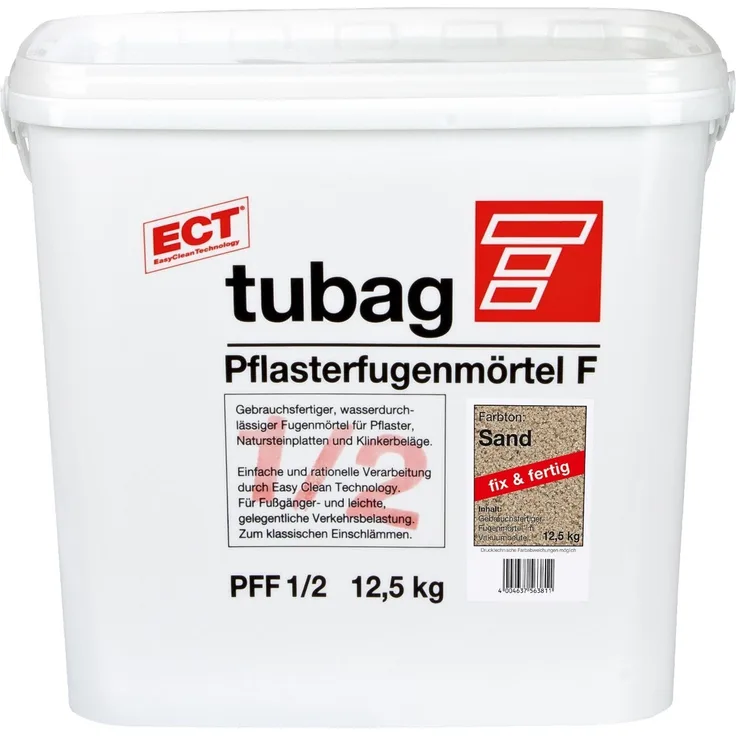 tubag Pflasterfugenmörtel PFF Sand 12,5kg Eimer