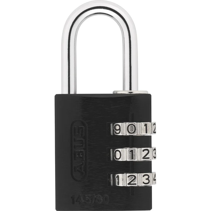 ABUS 145-20_NEGRO_B 145-20 Vorhangschloss, Schwarz, 20mm – Bild 1