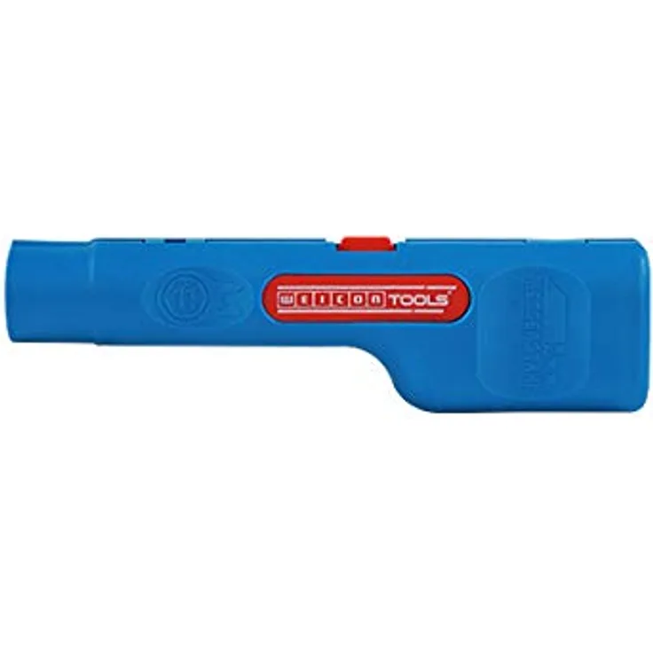 WEICON 52001001 Stripper No.1| 6,5-6,5mm | Antennenkabel Abisolierer | Hochwertige Abisolierzange für Sat Zubehör Satelittenschüssel Coax Kabel, Blau, 0, 067Kg