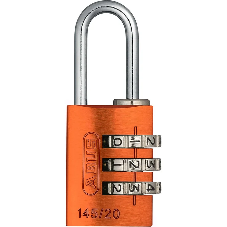 ABUS Aluminium-Zahlenschloss 145-20, orange, 46607 – Bild 1