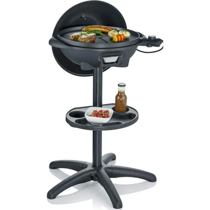SEVERIN PG 8541 Barbecue-Standgrill (2.000W, Grillfläche, Ø 41 cm) schwarz – Bild 1