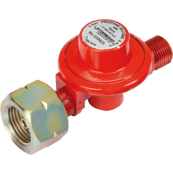 Rothenberger Industrial Propan-Konstantregler für Anwärmbrenner, Abflammgeräte, Unkrautvernichter mit 3/8“ Anschluss, 5- & 11kg-Flaschen - 030925E – Bild 1