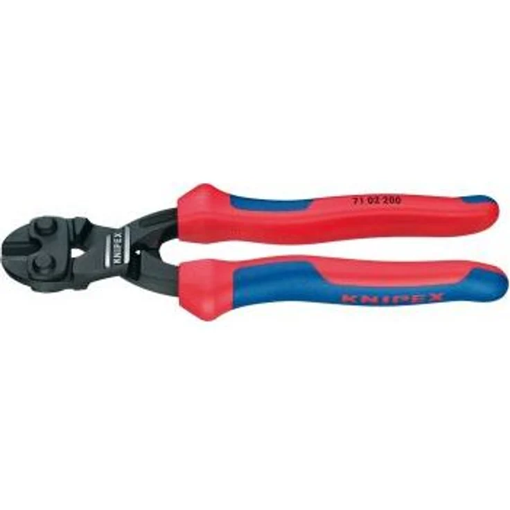 KNIPEX 71 31 200 CoBolt Kompakt-Bolzenschneider mit Kunststoff überzogen schwarz atramentiert 200 mm – Bild 1