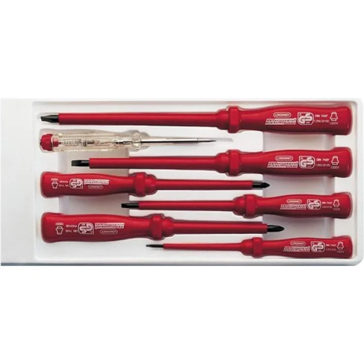 Mannesmann Elektro-Schraubendrehersatz, 7-tlg., M 1187-PROFI