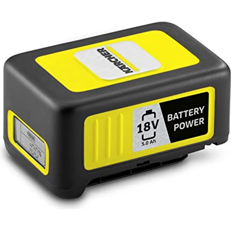 Kärcher Battery Power 18-50, 18 V, 5 Ah (Energieverbrauch 90 Wh, Echtzeitanzeige Akku, Lithium-Ionen-Akku, extrem robust, Temperaturmanagement, Strahlwasser geschützt, automatischer Lagermodus) – Bild 1