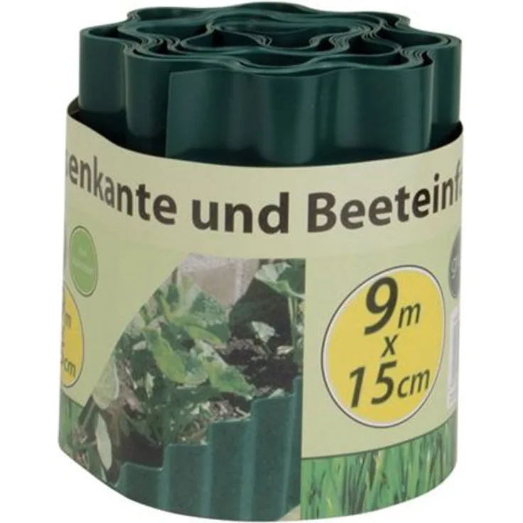 Rasenkante 9m Beetumrandung Beeteinfassung Rasenabgrenzung Mähkante Palisade 9 m lang 15 cm breit