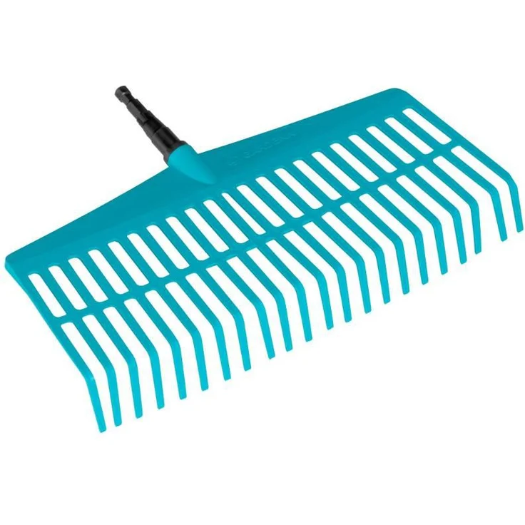 GARDENA combisystem-Rechenbesen: Handlicher Zinkenbesen zum Zusammenfegen von Laub und Grasschnitt, mit robusten Kunststoffzinken, Arbeitsbreite 43 cm (3101-20) – Bild 1