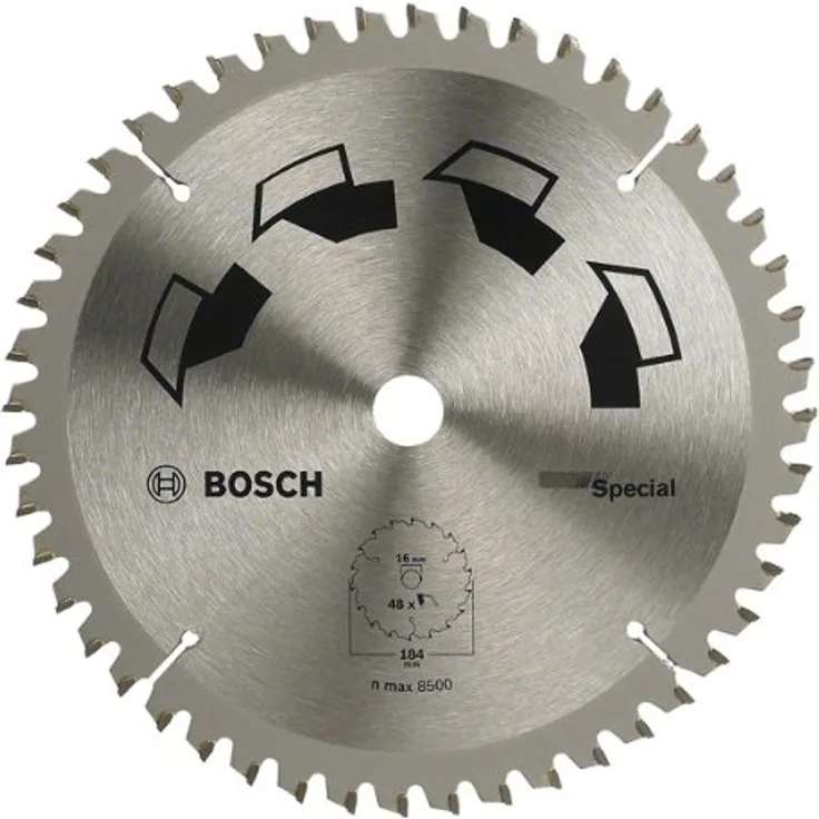Bosch DIY Kreissägeblatt Special für verschiedene Materialien (Ø 184 mm, 48 Zähne)