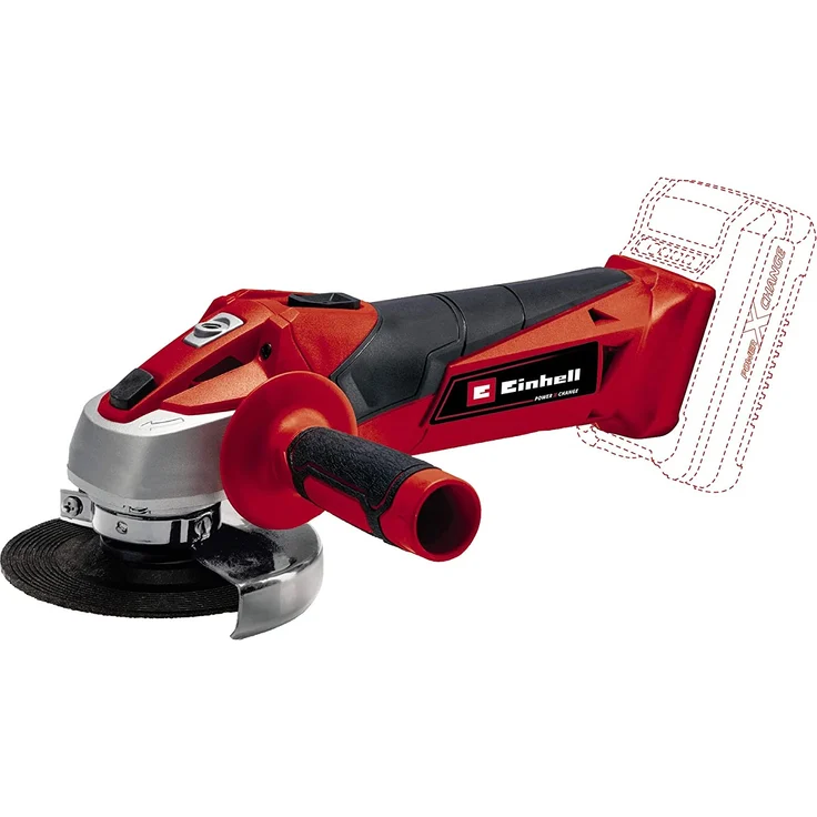 Einhell Akku-Winkelschleifer TC-AG 18-115 Li-Solo Power X-Change PXC Li-Ion, 18 V, 8.500 U-Min, maximal Schnitttiefe 28 mm, ohne Akku und Ladegerät, ohne Trennscheibe 115 mm Akku – Bild 1