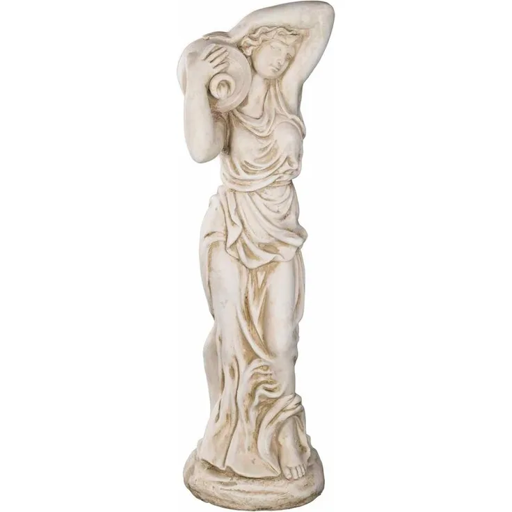 Wetterfeste Große 7kg Statue Wassertägerin 82cm SYLA14002 Gartenfigur Dekofigur