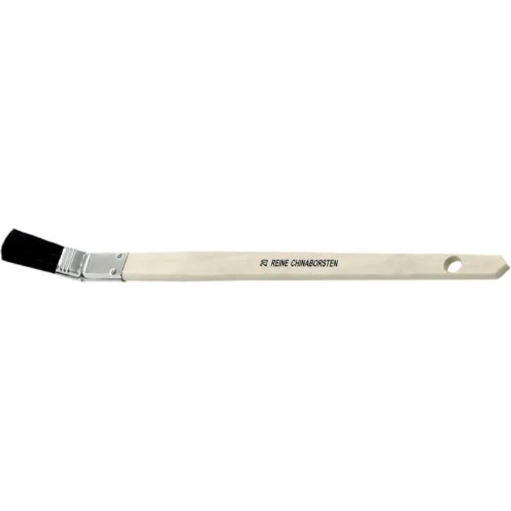 Plattpinsel gebogen 10mm schw. Chinabor.