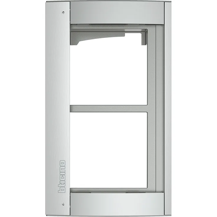 Abdeckrahmen 2-modulig inkl. Modulträger für die Türstation SFERA Aluminium (Allmetal)