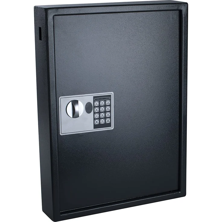 Pavo 8033911 Schlüssel-Kasten/Schrank/Tresor, High security mit elektronische Sicherung, 50 Haken mit seitlichem Schlüsseleinwurf, dunkelgrau – Bild 2