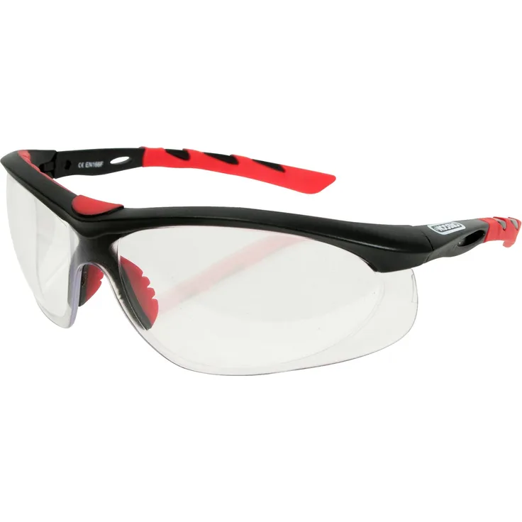 OREGON Schutzbrille mit Gummi-Paddings 572796, transparent, klar