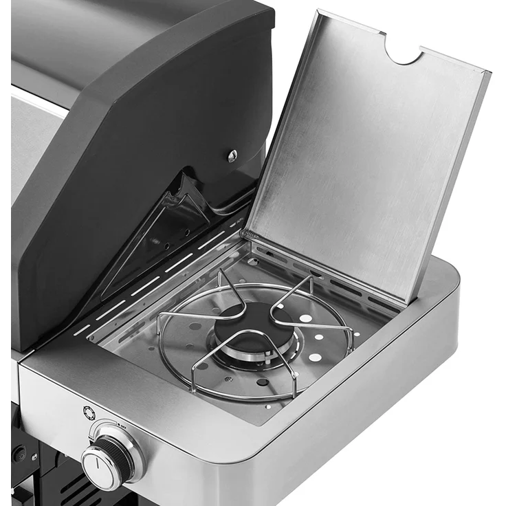 Rösle Gasgrill BBQ-Station Videro G4-S VARIO+ schwarz 50mbar mit Abdeckhaube – Bild 4