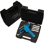 Heuer 118003 Schraubstock Compact 120mm Koffer, 4 Typen Magnetschutzbacken (Schnellverstellung, Tischklammer, Backenbreite 120 mm, Gewicht: 7, 95 kg)