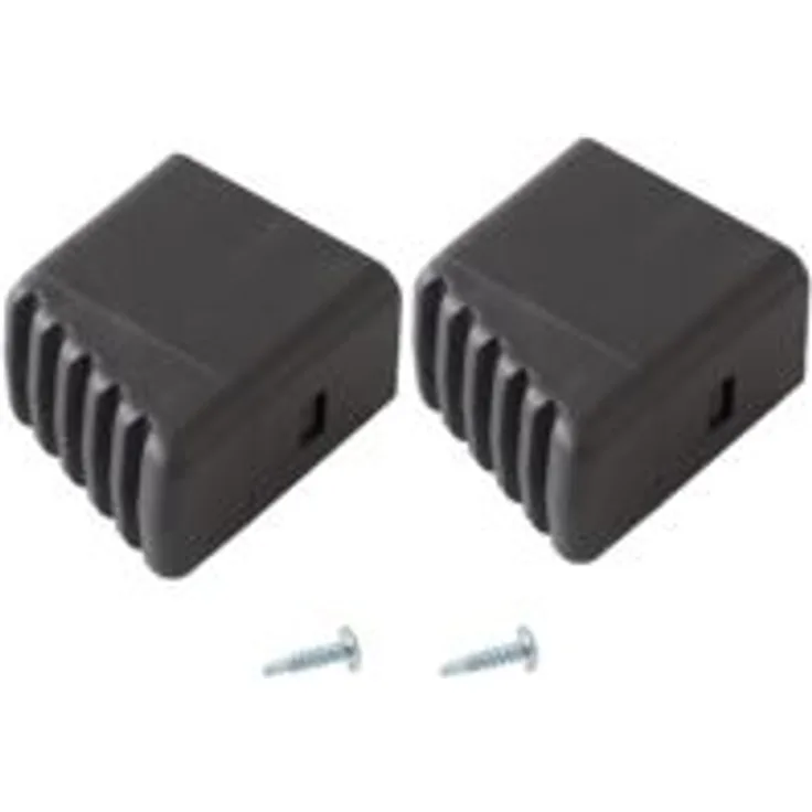 KRAUSE MONTO Fußkappe (Paar) 33x20 mm, schwarz (211415)