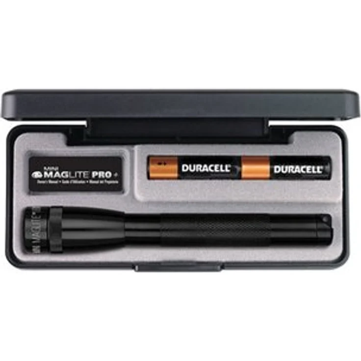 Mag-Lite Mini-Taschenlampe LED Mini Maglite Pro Taschenlampe mit 226 Lumen inkl. Mignon-Batterien, schwarz, im Etui, SP2P017 – Bild 1