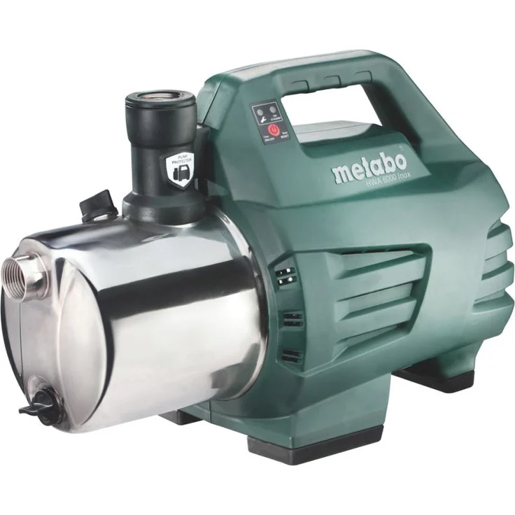Metabo Hauswasserautomat HWA 6000 Inox Edelstahl Bewässerung Fördern Klarwasser Hauswasserautomat 6.000 l/h 8 m|55 m 5,5 bar – Bild 1