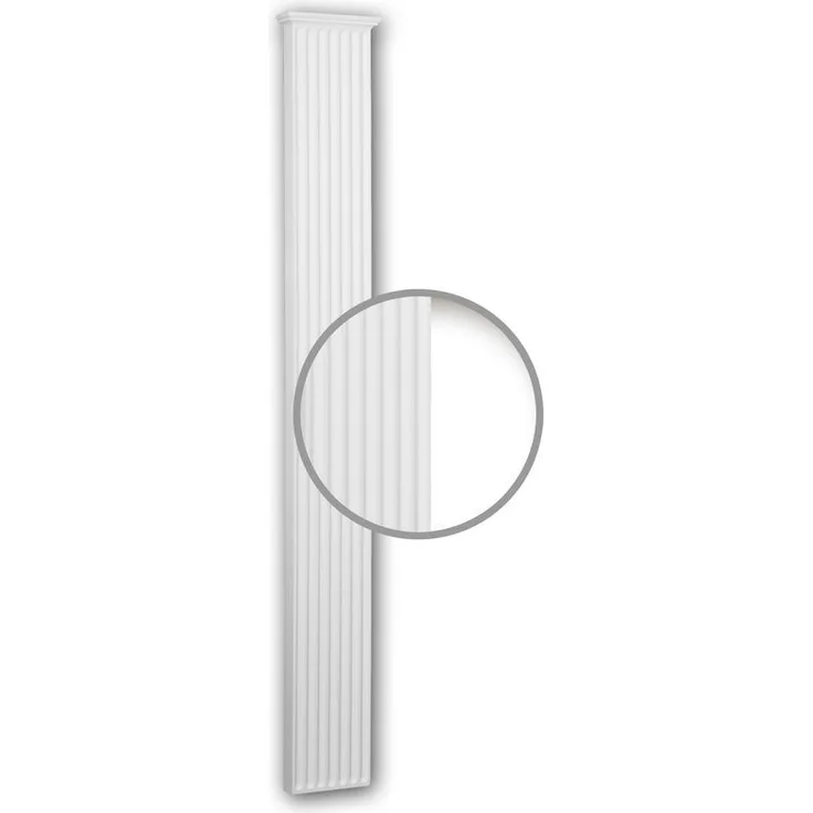 Pilaster Schaft 422301 Fassadenelement Pilaster Außenstuck Korinthischer Stil weiß