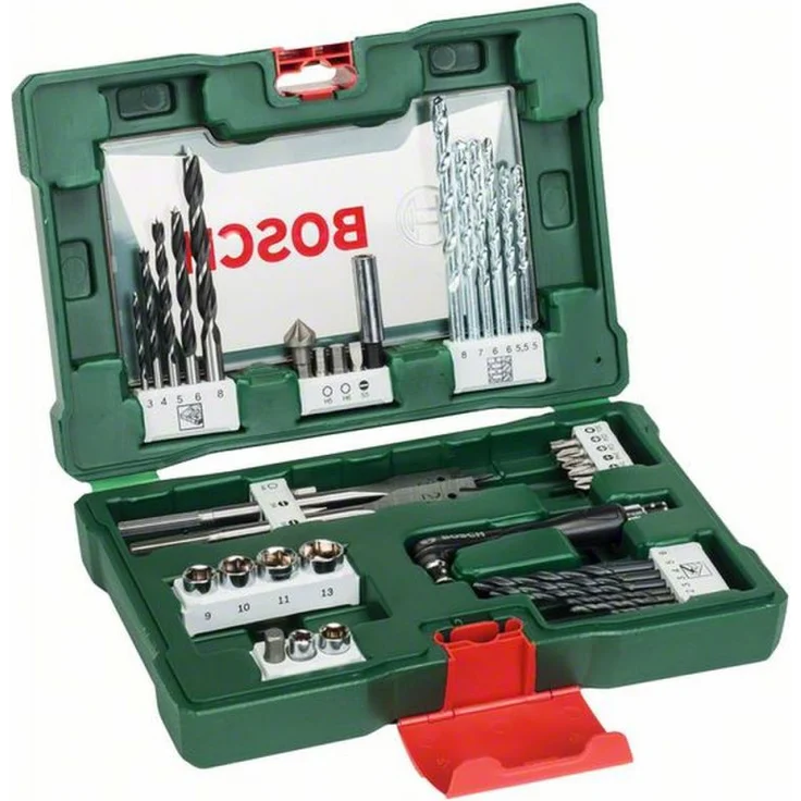 Bosch V-Line Bohrer- und Bit-Set, 41-teilig, mit Winkelschrauber (2607017316) – Bild 1