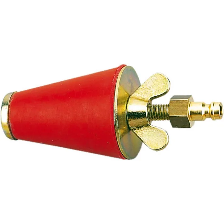 Rothenberger Gaspruefstopfen konische Form mit pneumatik Anschluss Groesse 1, 1 Stück, 351261