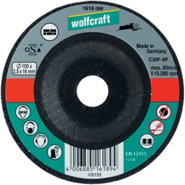 Wolfcraft 1623300 1 Sparpaket Trennscheiben Stein ø 125 x 2.5 x 22.2 mm