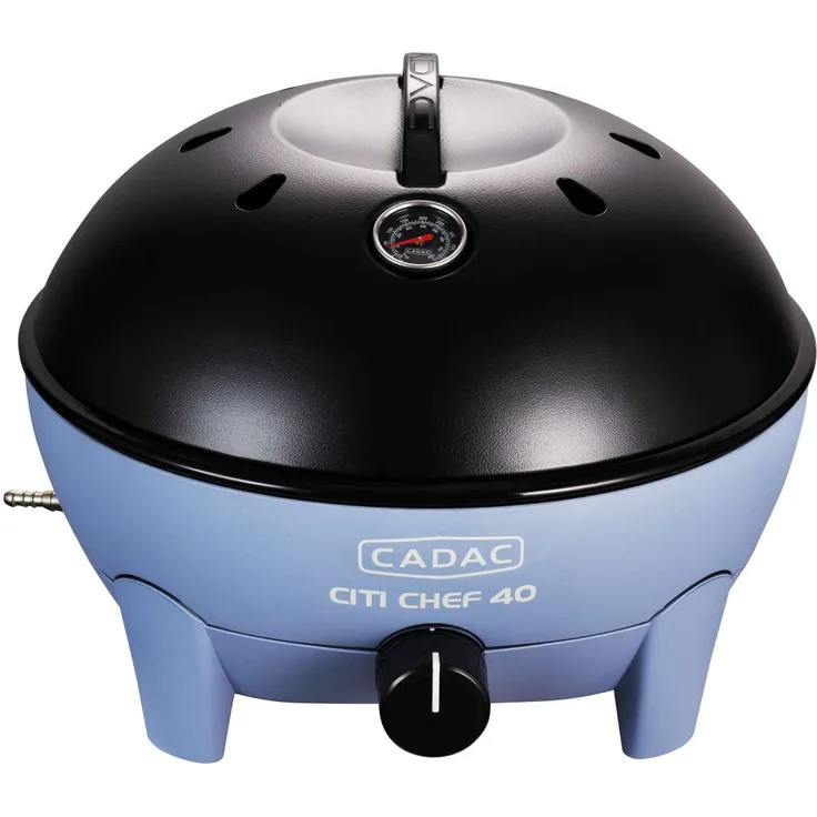 Cadac Citi Chef 40 Sky Blue, 50mbar Tragbarer Gasgrill 5610-20-15-DE, Maße 33 x 42,2 x 42,2 cm
