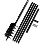 Erdbohrer mit Griff 150 mm Verlängerungsrohr 5 m