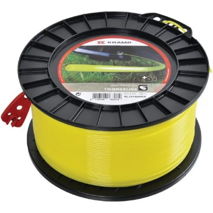 Kramp NL16100RKR Mähfaden für alle Motorsense Nylon rund gelb 1,6 mm x 100 m