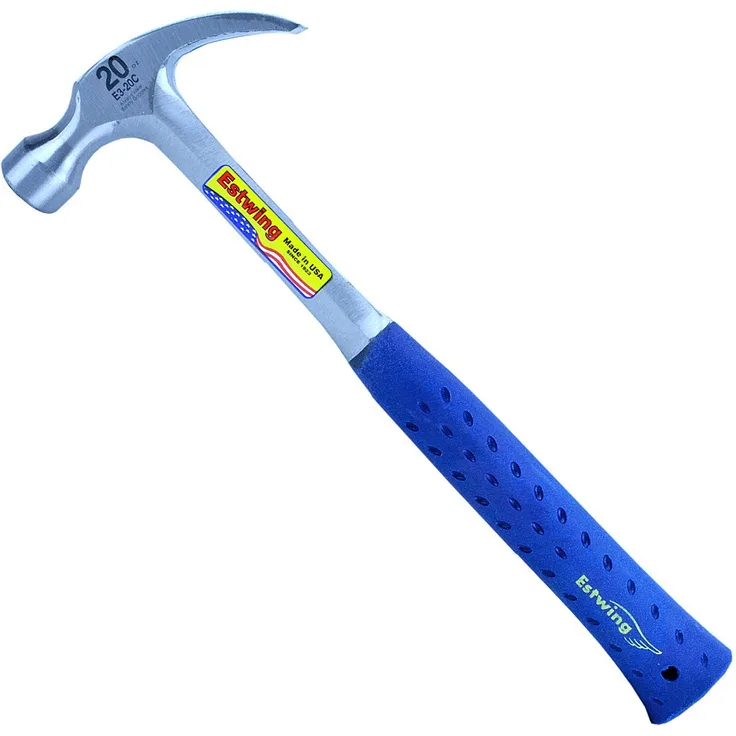 ESTWING Klauenhammer mit Vinylgriff, gekröpft, Ø27mm 560g, glatte Bahn