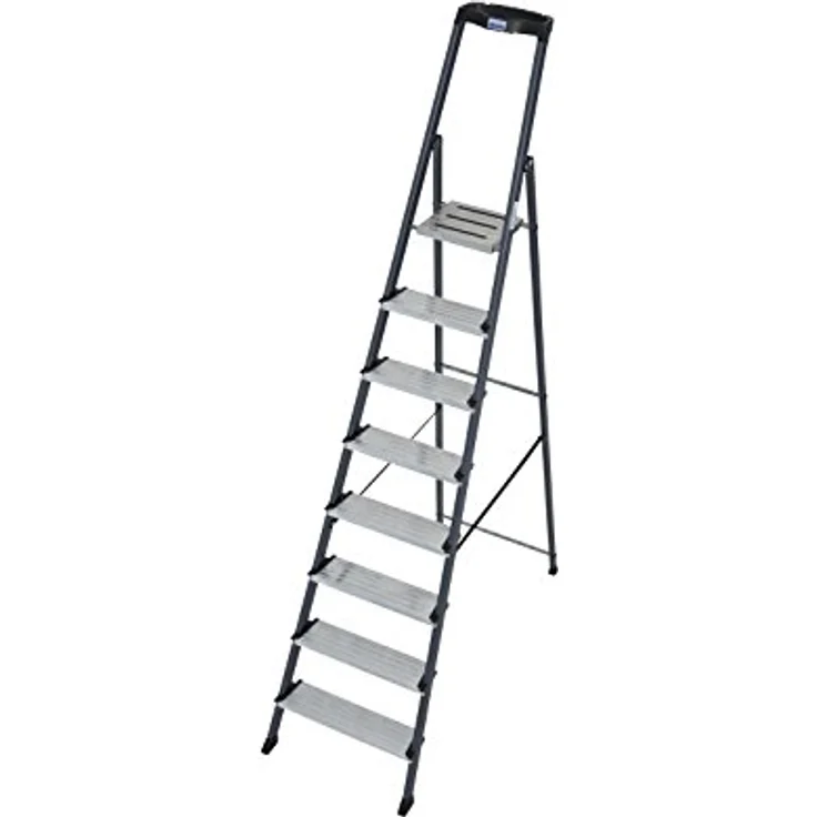 Leiter Krause Securo 126467, Aluminium, eloxiert,Haushaltsleiter mit 8 Stufen – Bild 1