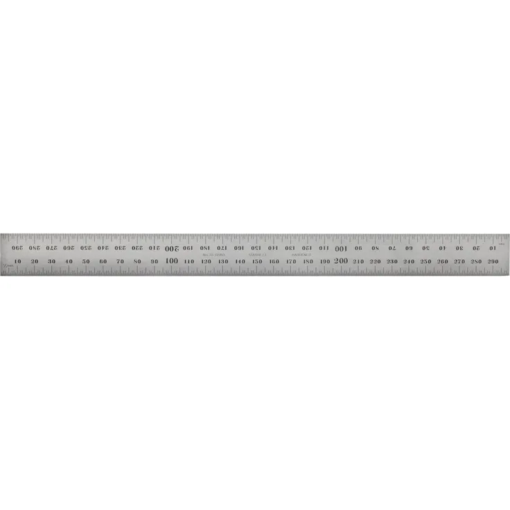 Starrett CB300 35 Millimeter Klinge für Kombination Squares, Sets schräg und Winkelmesser, Satin Chrom Finish, 25 mm Breite, 2,4 mm Stärke, 300 mm Größe