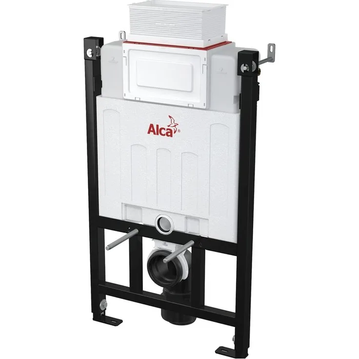 AlcaPlast AM118 WC Montageelement | Unterputzspülkasten zur Wandmontage | Betätigung von oben oder vorne: 85cm