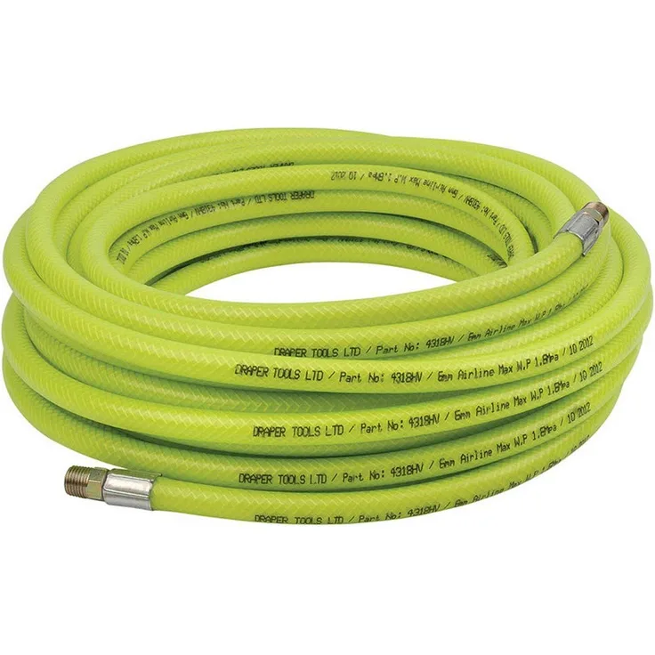 DRAPER 4318hv BSP 6 mm Bohrung High-Vis Air Line Schlauch, blau, 15,2 m x 1-4-Zoll