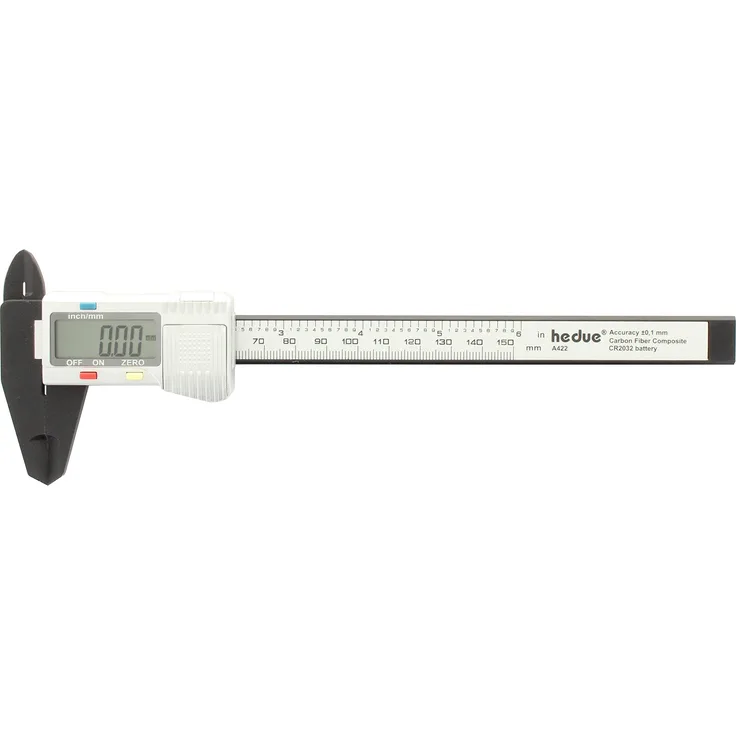 hedue A422 Digital Messschieber 150 mm Carbon