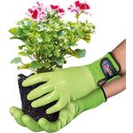 Spontex Garden, vielseitige Gartenhandschuhe für feuchte Gartenarbeiten, verstellbares Bündchen - 1 Paar, Größe S