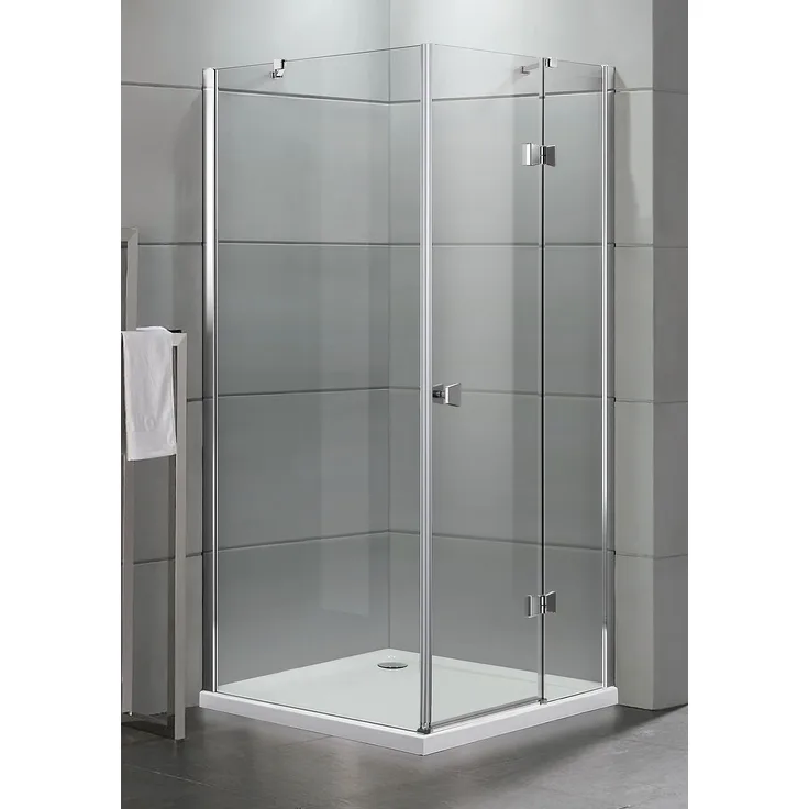 TrendLine Drehtür Easy 6 Open 900 x 900 mm, mit Seitenwand, Einstieg rechts