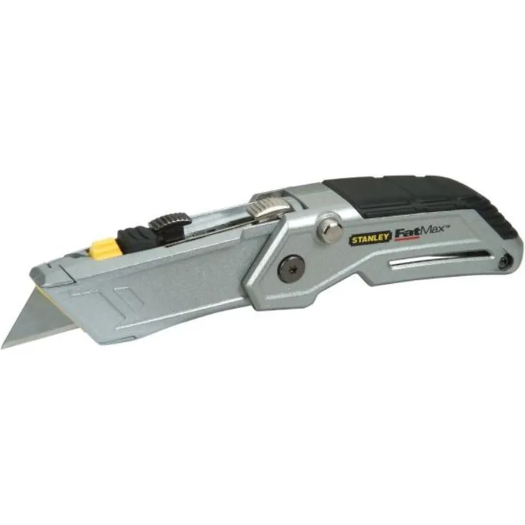 Stanley FatMax Klappmesser Twin Blade (einklappbar, ergonomisches Design, werkzeugloser Klingenwechsel) 0-10-825