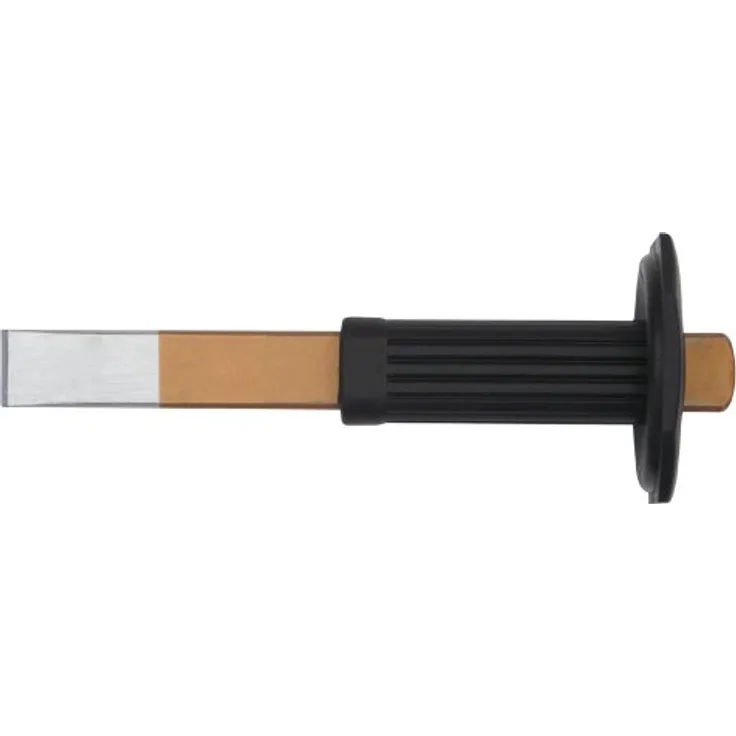 Famex 8232 Karosseriemeißel Schlitzmeißel mit Handschutz, 240 x 26 mm, Chrom-Vanadium-Stahl