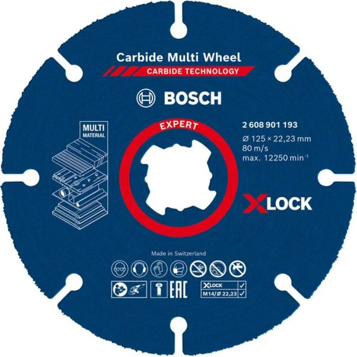 Expert Carbide Multi Wheel X-LOCK Trennscheibe, 125 mm, 22,23 mm – Bild 1