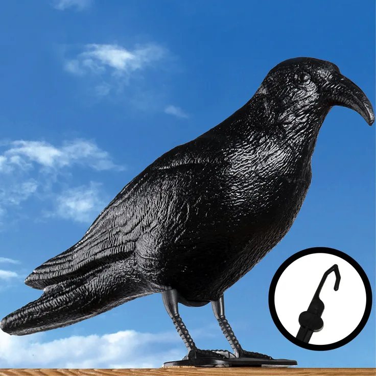 Markenartikel Taubenschreck Taubenabwehr Vogelschreck Vogelabwehr Vogel Krähe Rabe Taube Haken 1x mit Haken