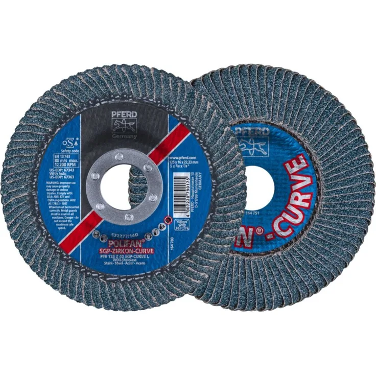 Pferd POLIFAN®-Fächerscheibe PFR 125 Z 40 SGP-CURVE L/22,23 (67689062)