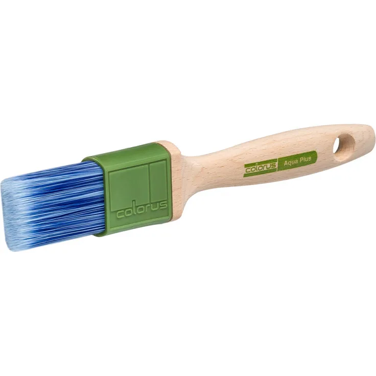 Colorus High Premium Flachpinsel 40 mm Lackierpinsel Aqua für wasserbasierte Lacke und Farben Lackierpinsel aus spezieller Kunstborsten Mischung