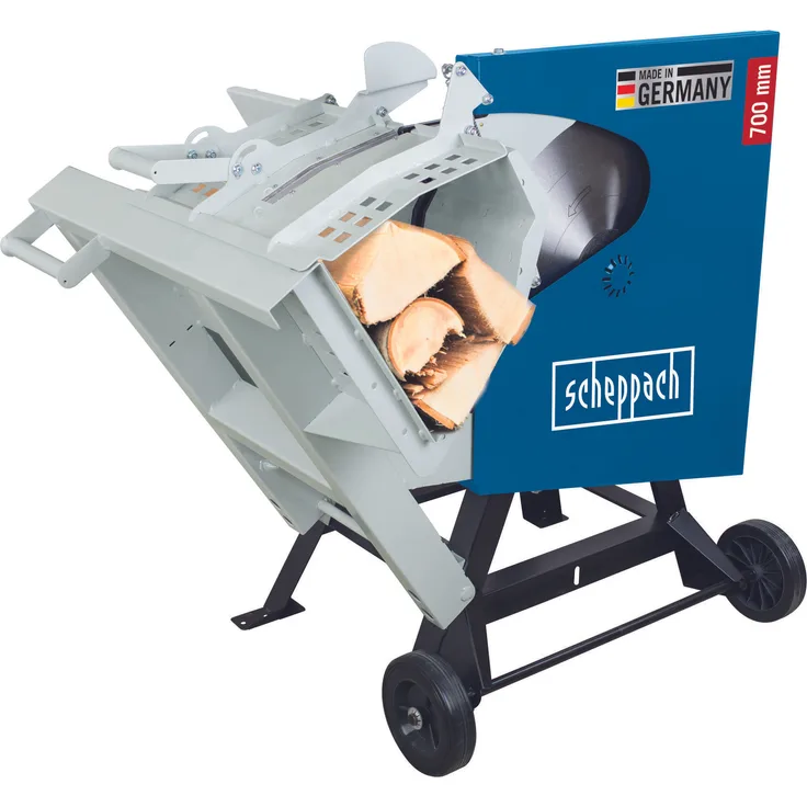 Scheppach Wippkreissäge HS720 Brennholzsäge Wippsäge | MADE IN GERMANY | 400V mit 4500W Leistung | Sägeblatt Ø 700mm | Schnitthöhe 60-240mm | max. Scheitholz 370 x 240 mm | Wendeschnitt max. 250 mm