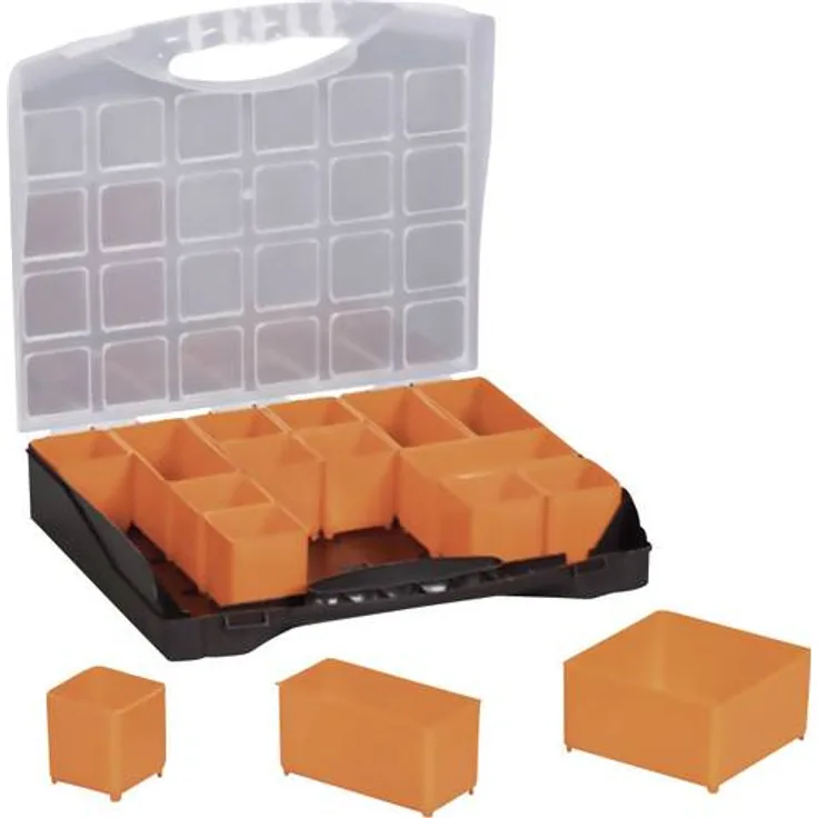 Alutec Sortimentskoffer (L x B x H) 300 x 255 x 54mm Anzahl Fächer: 16 variable Unterteilung 1St.