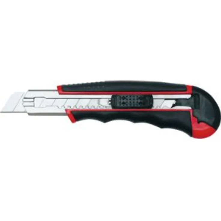 Wedo 78418 Cutter Autoload (18mm, inklusiv 6 Klingen im Magazin) rot-schwarz